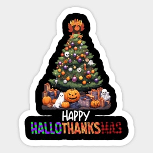 Happy Hallowthanksmas Sticker